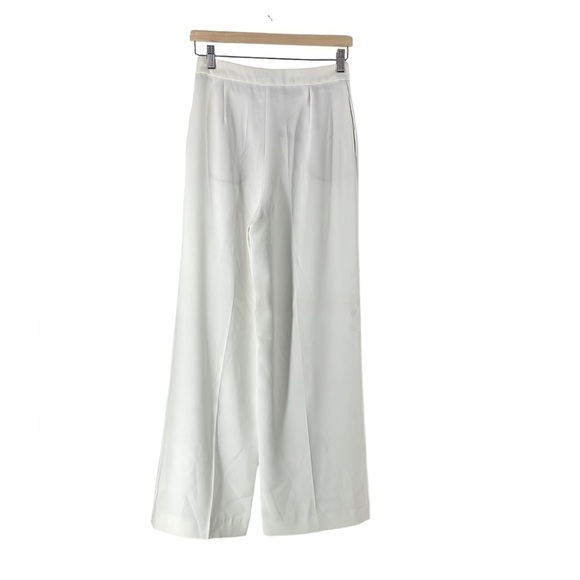 Zara Pants - Zara wide leg pants white nautical coastal sz xs